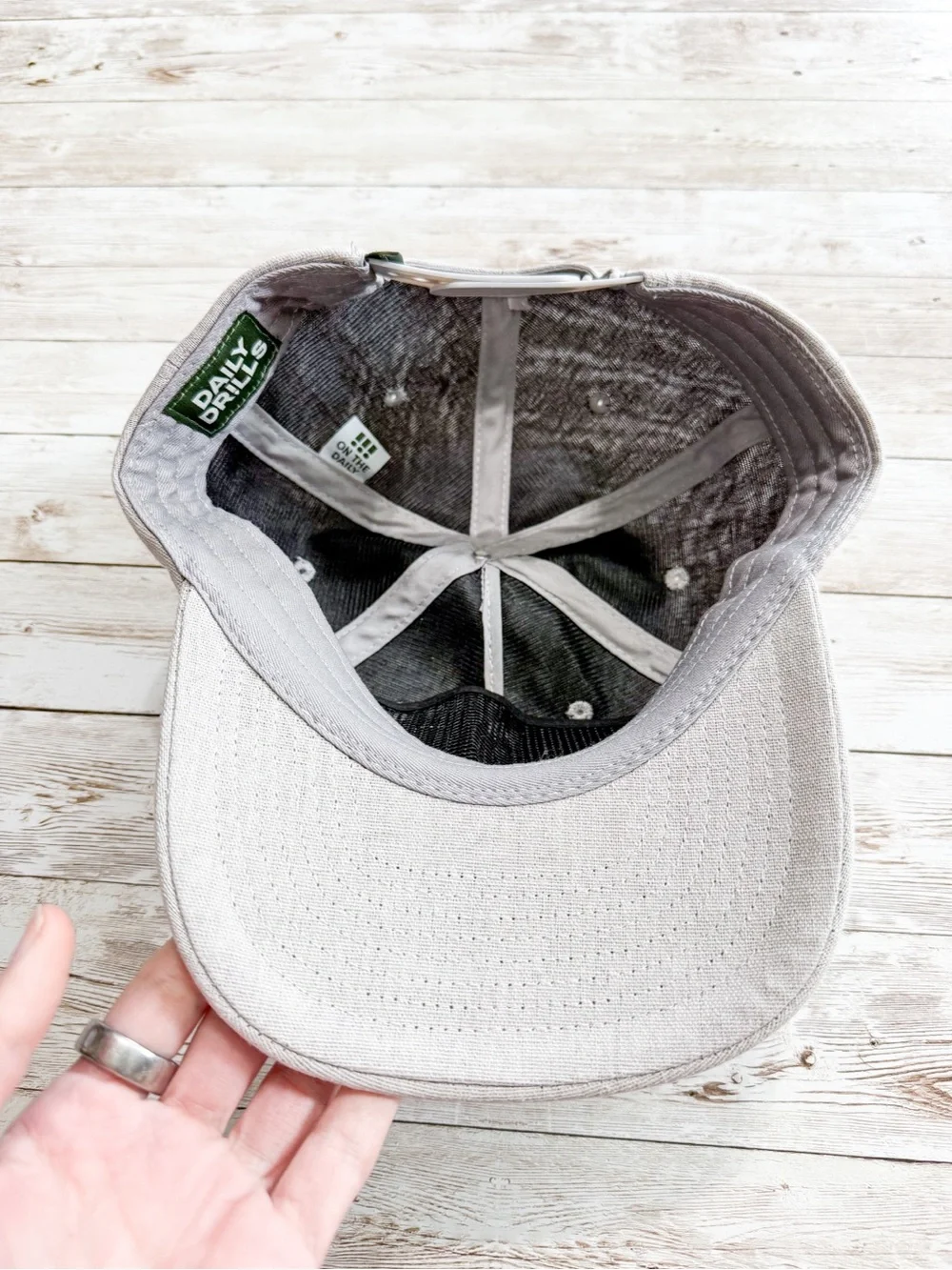 NEW Daily Drills SnapBack Hat Exclamation Point Grey
